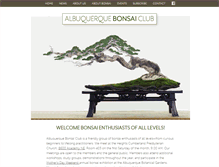 Tablet Screenshot of abqbonsaiclub.com